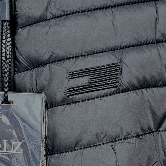 QLZ Reversible Winter Jacket Boys Size 8-10 Years Black Green Camo Pockets - Picture 5 of 7